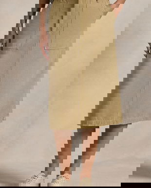 Polo Ralph Lauren fustă din bumbac RICKY MD SK