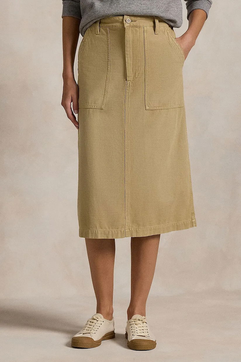 Polo Ralph Lauren fustă din bumbac RICKY MD SK