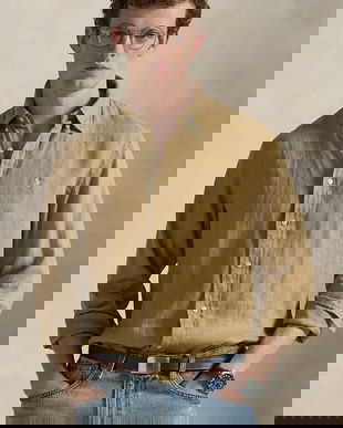 Polo Ralph Lauren cămașă de in Long Sleeve Sport Shirt