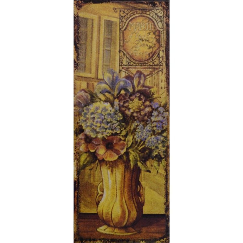 Decoratiune din metal pentru perete cu flori