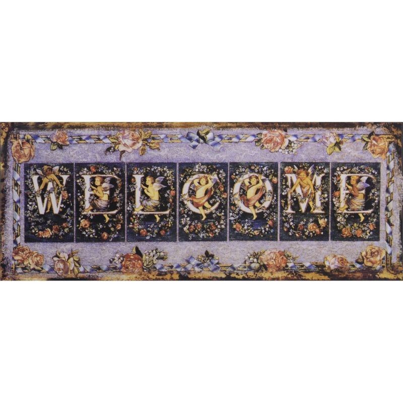 Decoratiune din metal Welcome