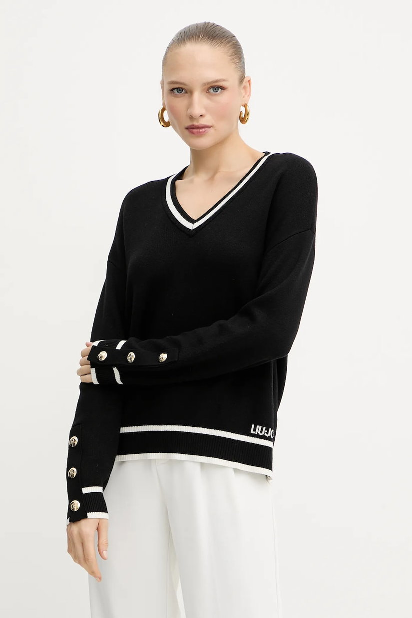 Liu Jo pulover din amestec de mătase