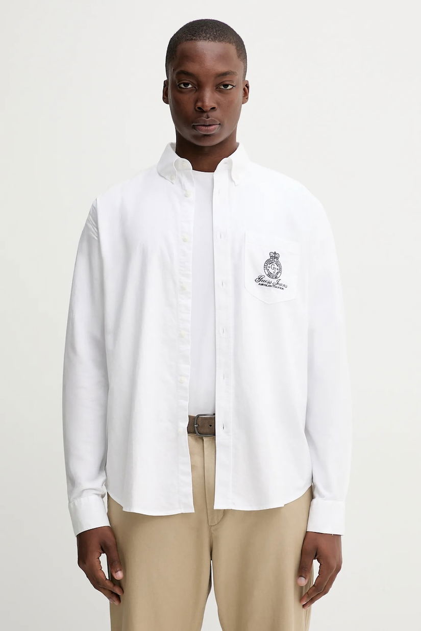 Guess Jeans cămașă din bumbac