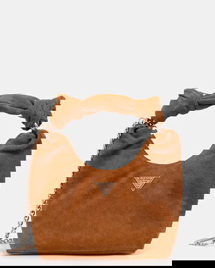 Guess geantă de mână din piele întoarsă ISOTTA