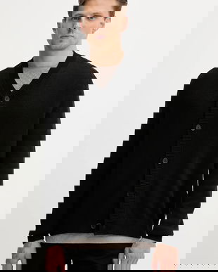 Armani Exchange cardigan din amestec de lână