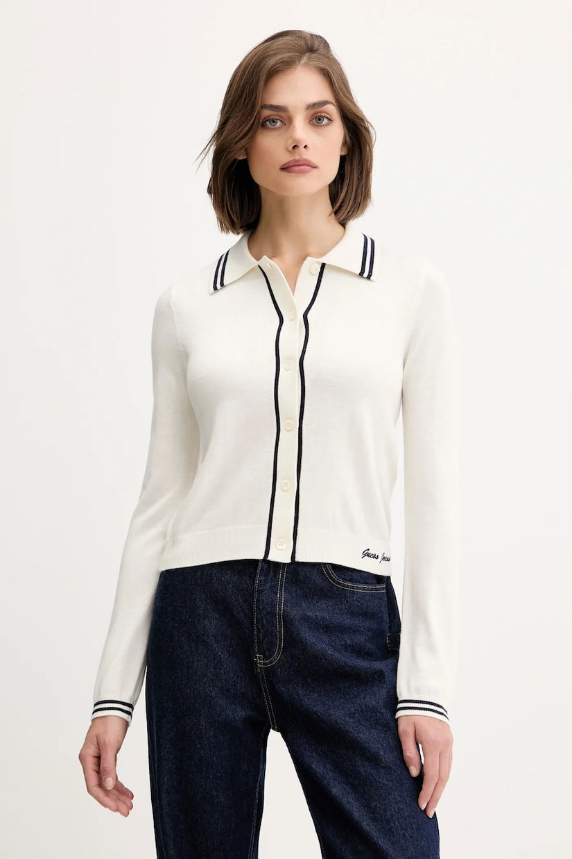 Guess Jeans cardigan din amestec de lână