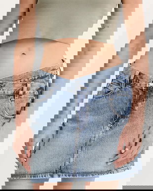 Guess fustă jeans GAIA