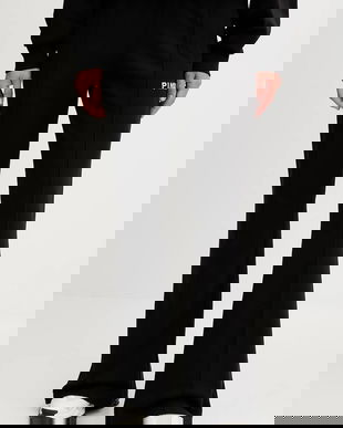 Pinko pantaloni de trening din bumbac