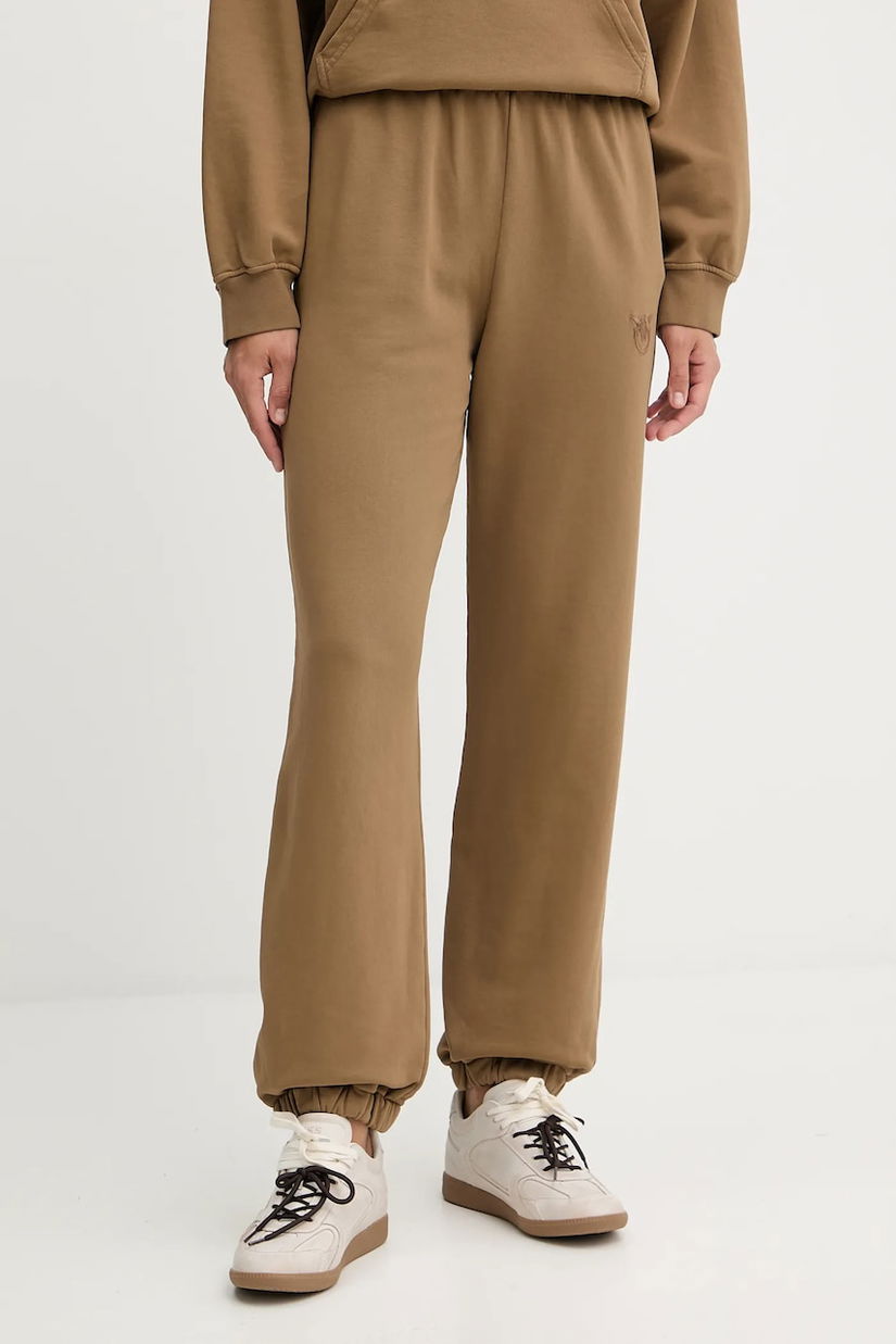 Pinko pantaloni de trening din bumbac