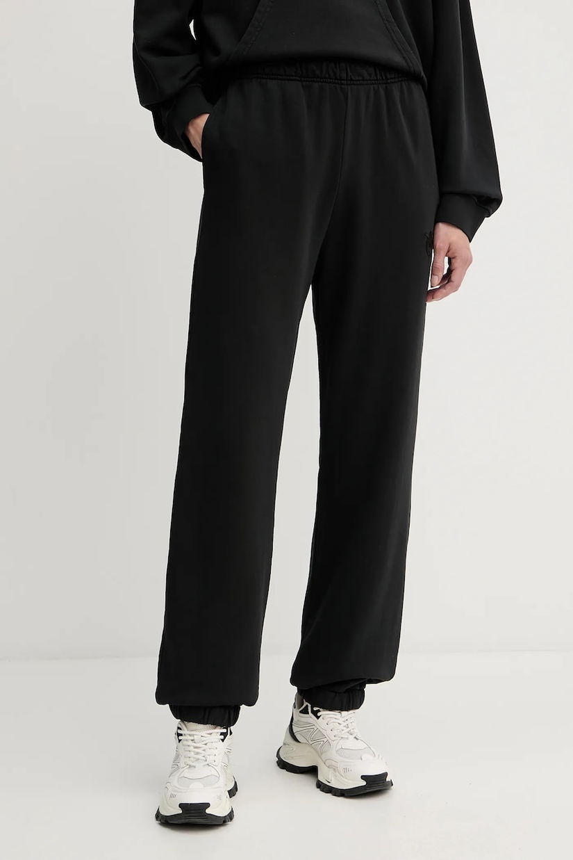 Pinko pantaloni de trening din bumbac