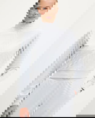 Guess bluză din velur COUTURE