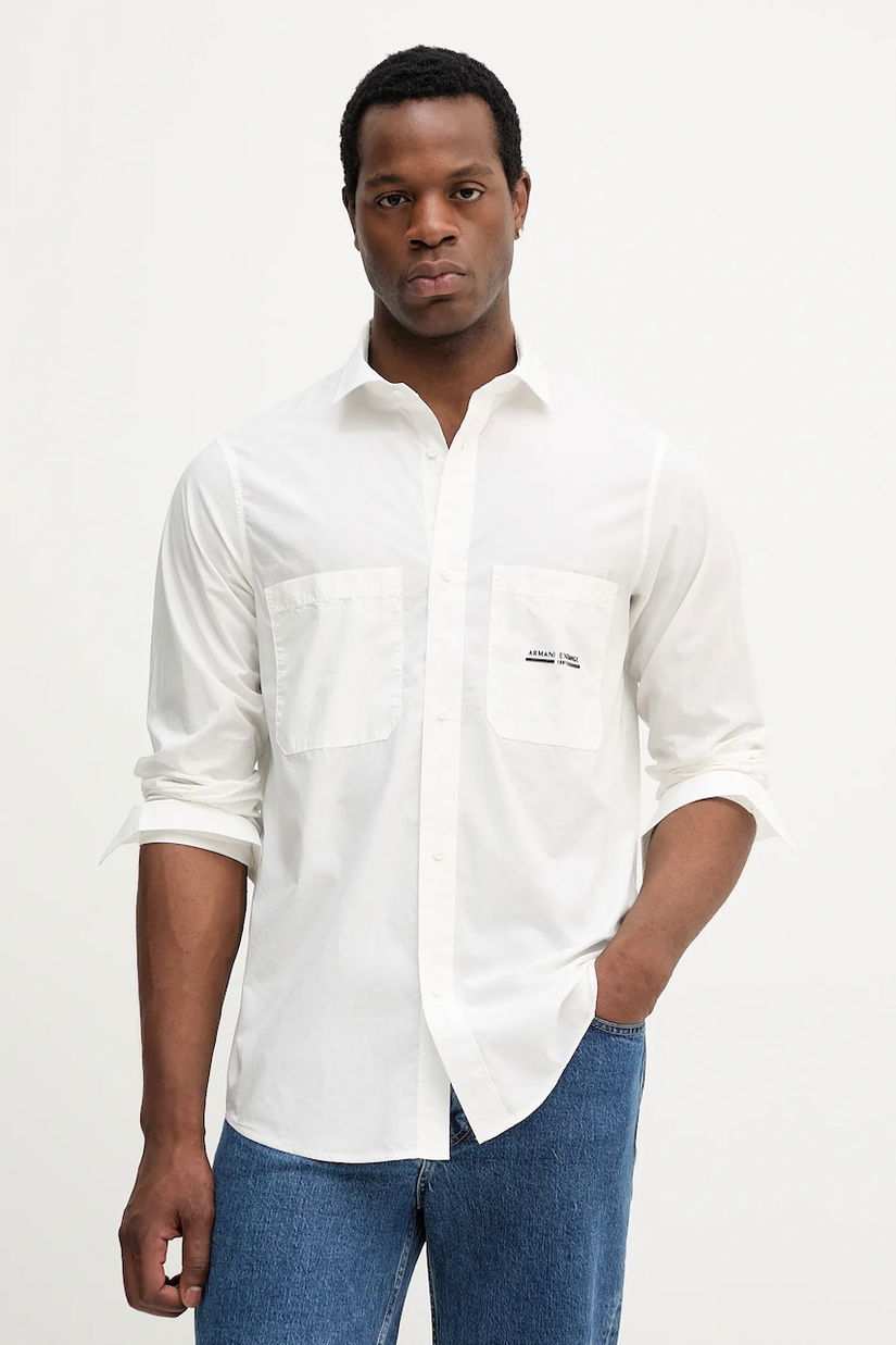 Armani Exchange cămașă din bumbac