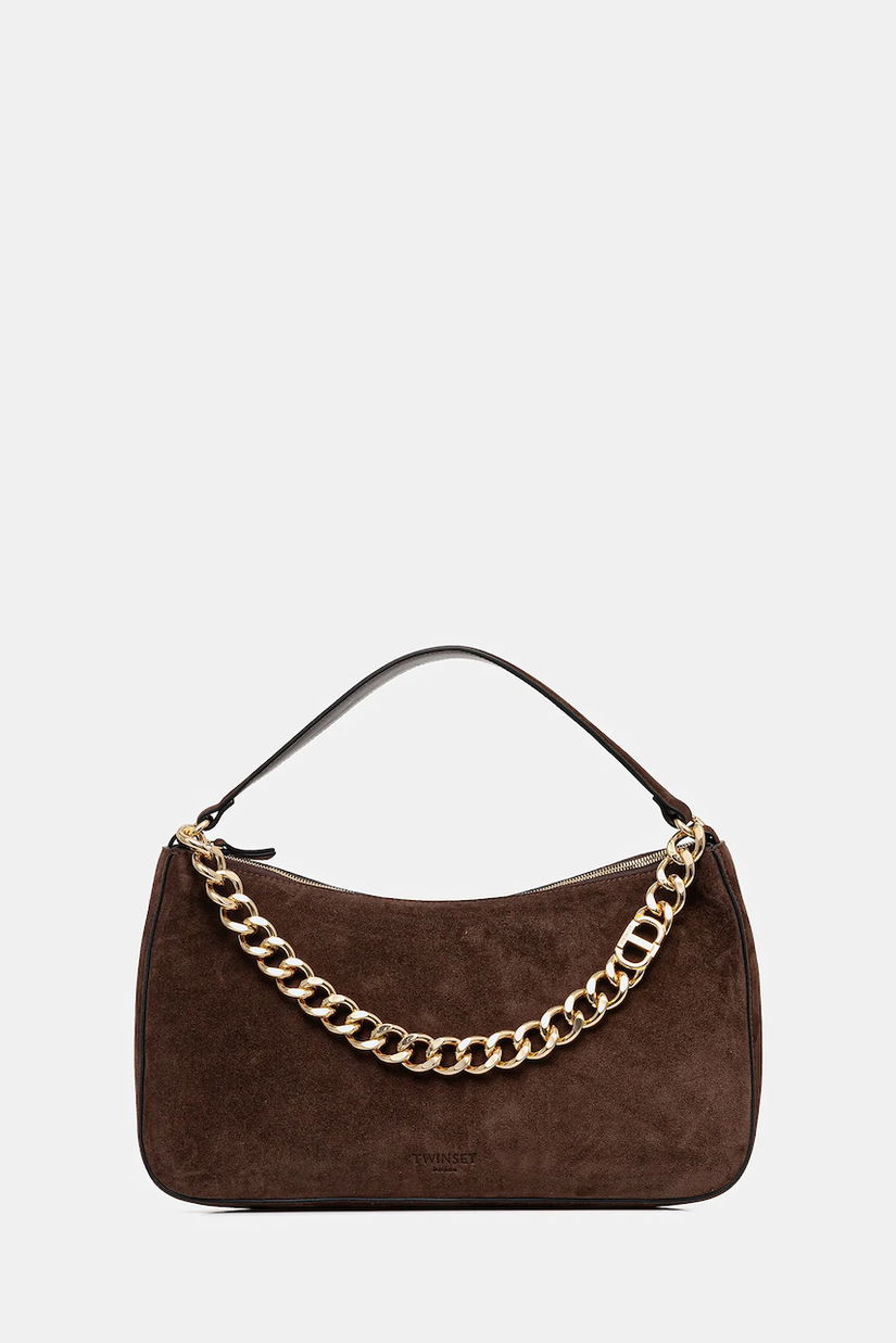 Twinset geantă de mână din piele întoarsă