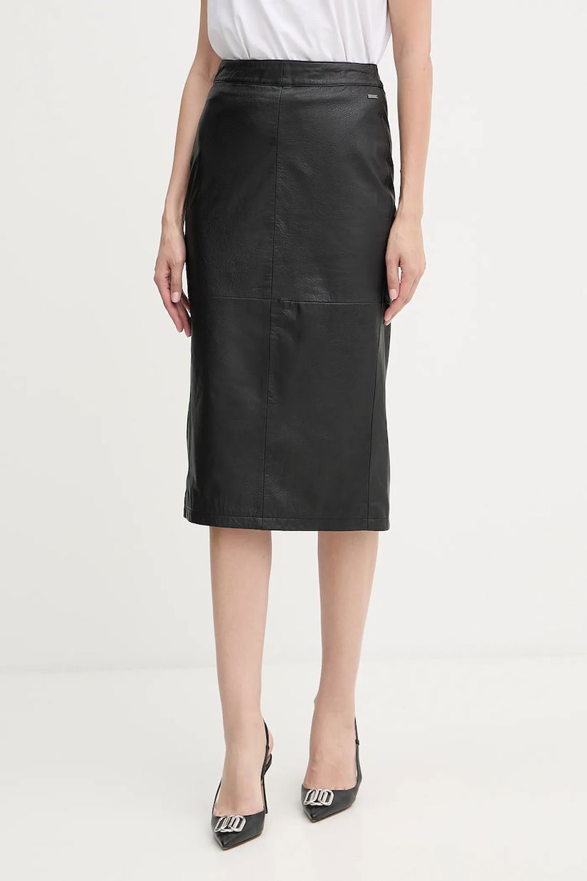 Armani Exchange fustă de piele