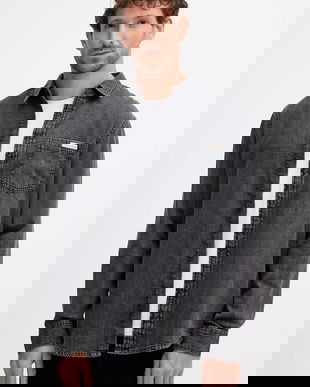 Calvin Klein din denim cămașă din bumbac