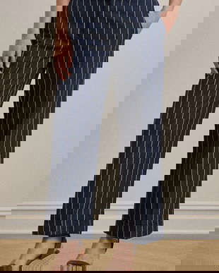 Lauren Ralph Lauren pantaloni din amestec de in