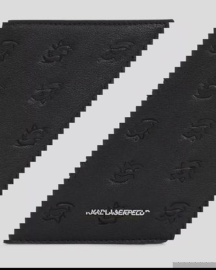Karl Lagerfeld husă de pașaport IKON MONOGRAM