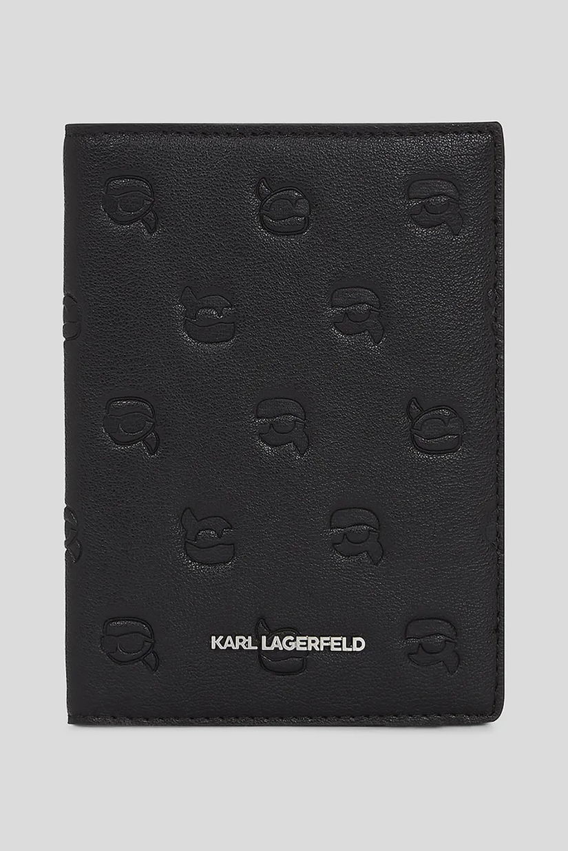 Karl Lagerfeld husă de pașaport IKON MONOGRAM