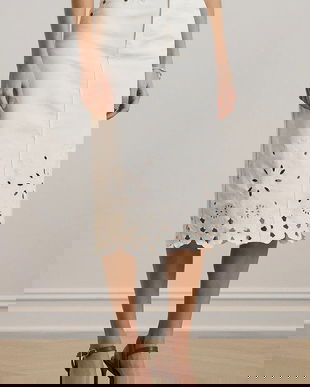 Lauren Ralph Lauren fustă din denim