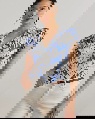 Lauren Ralph Lauren bluză din in