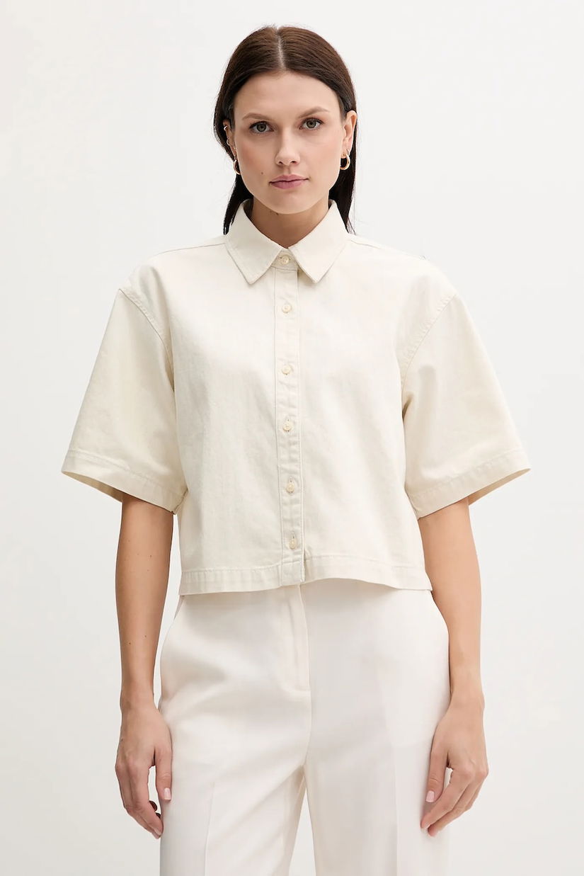 Calvin Klein Jeans cămașă din amestec de in