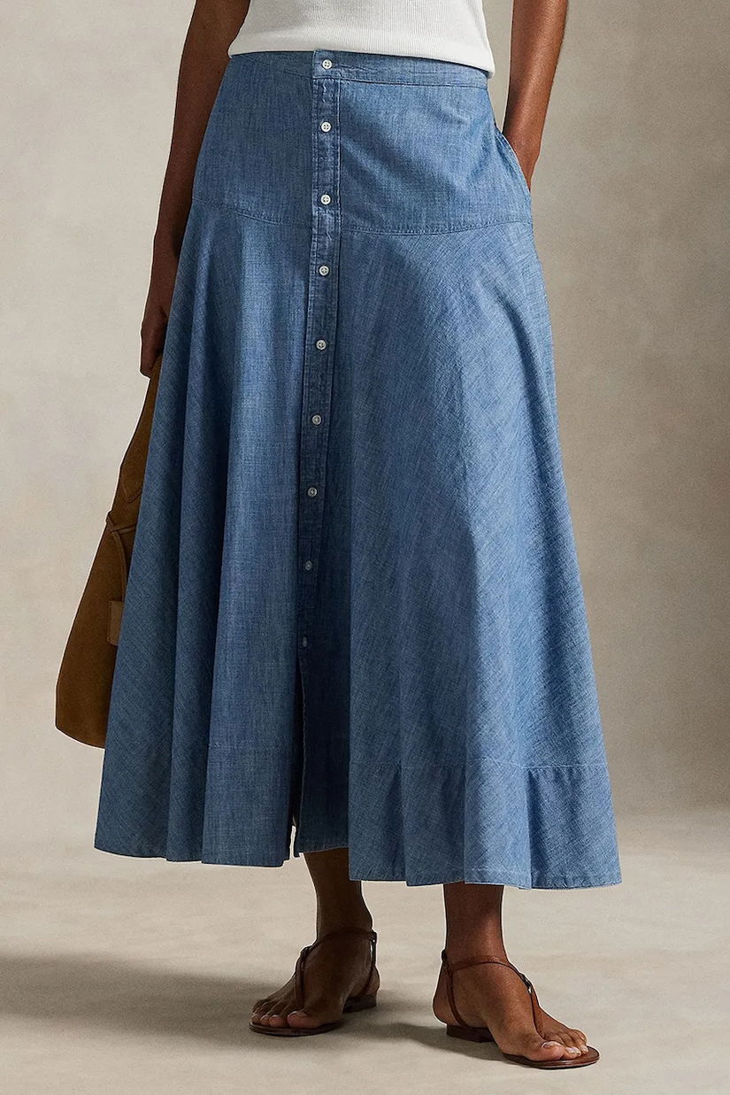 Polo Ralph Lauren fustă din bumbac