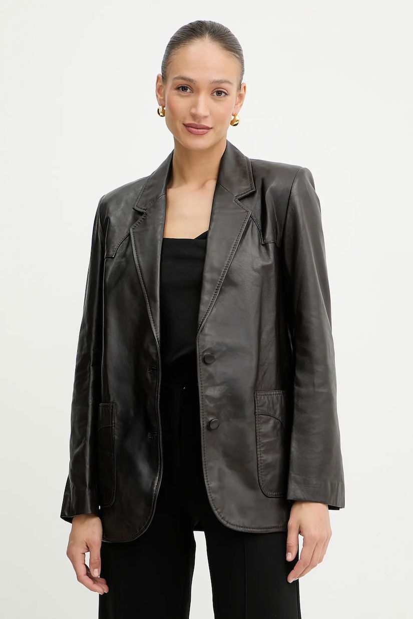 Pinko sacou de piele REIMAGINE by Patrick Mcdowell