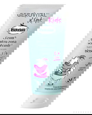 Crema pentru Zona Scutecului - Gerovital Kids Petrini Nappy Cream, 0+ luni, 100 ml