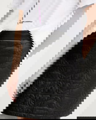 HUGO fustă de piele Lesani