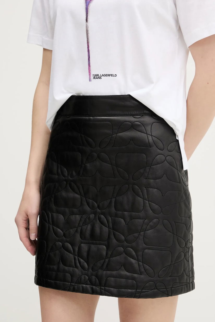 HUGO fustă de piele Lesani