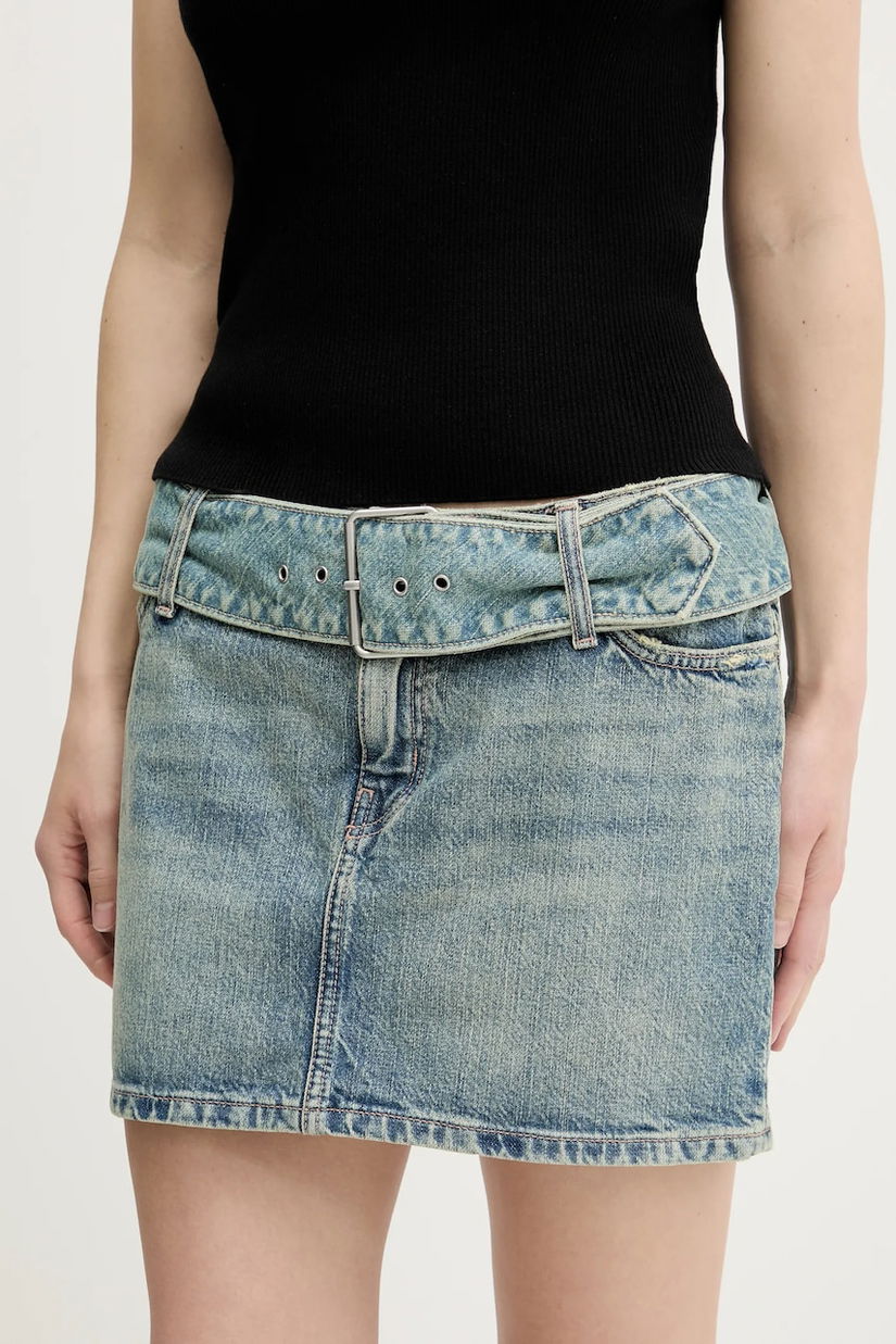 HUGO Blue fustă din denim Gamini_B