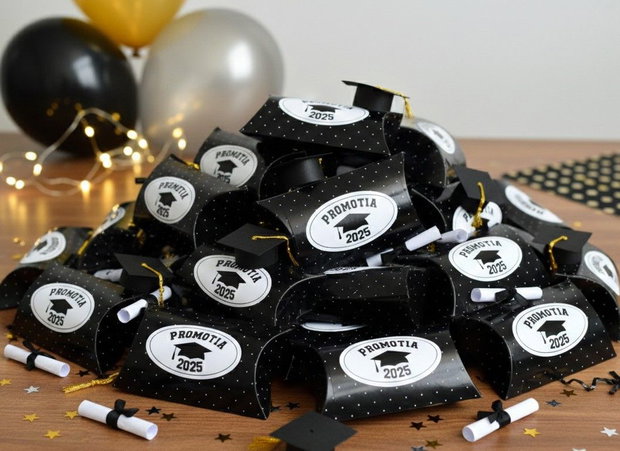 Cutiuțe banchet absolvire personalizate cu promoția clasei