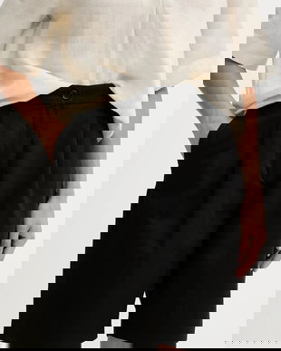 Tommy Hilfiger pantaloni scurți din amestec de in