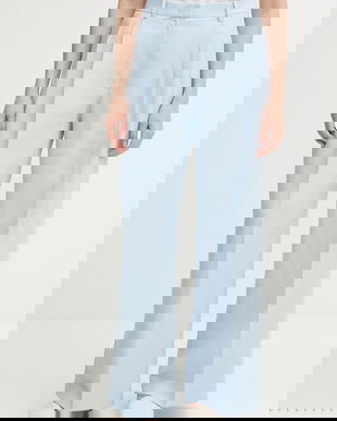 Tommy Hilfiger pantaloni din amestec de in