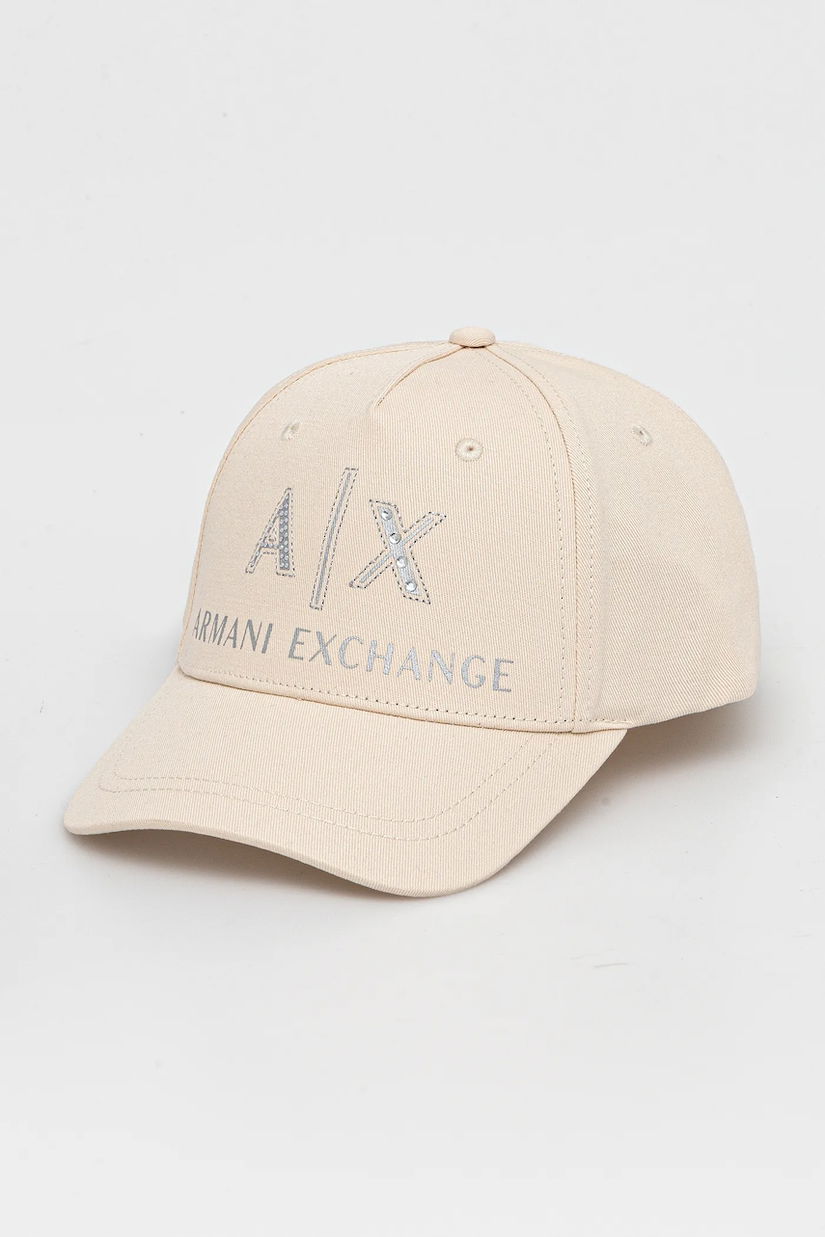 Armani Exchange șapcă de baseball din bumbac