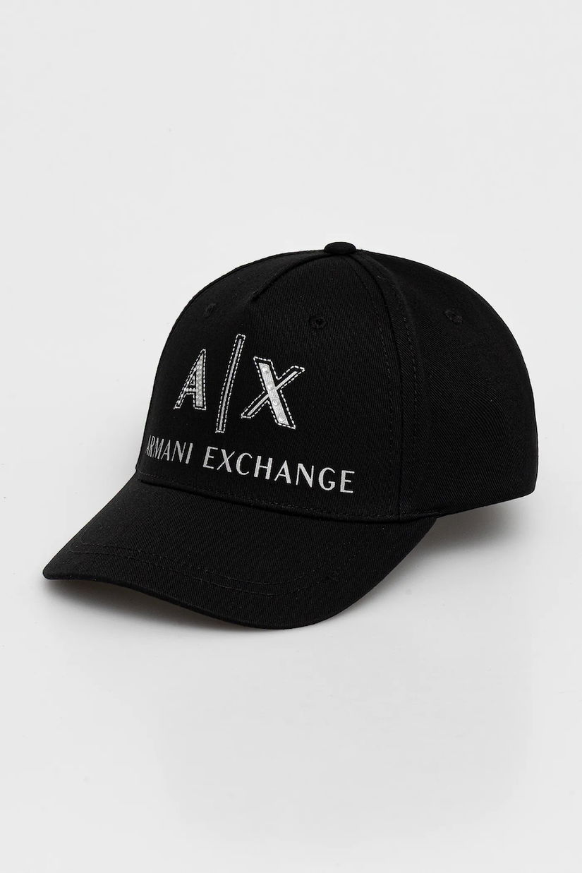 Armani Exchange șapcă de baseball din bumbac