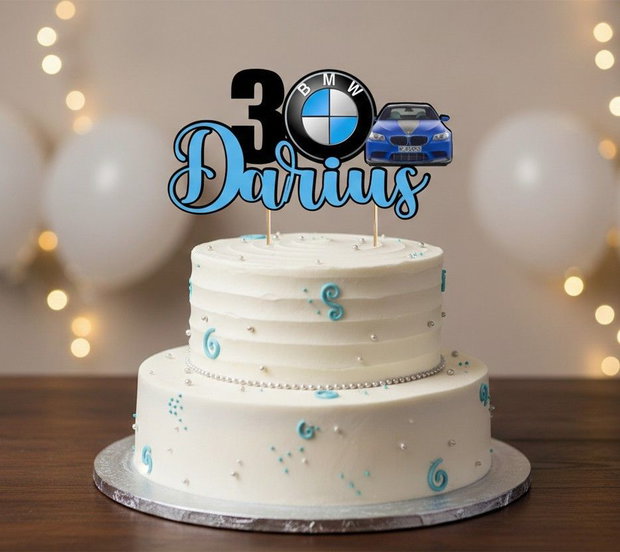 Topper tort bărbați personalizat BMW
