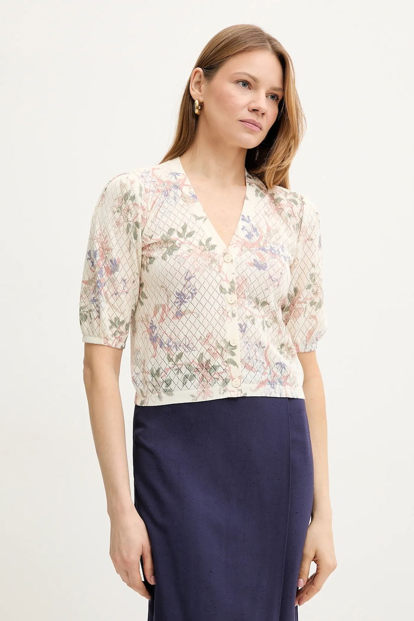 Twinset cardigan din bumbac