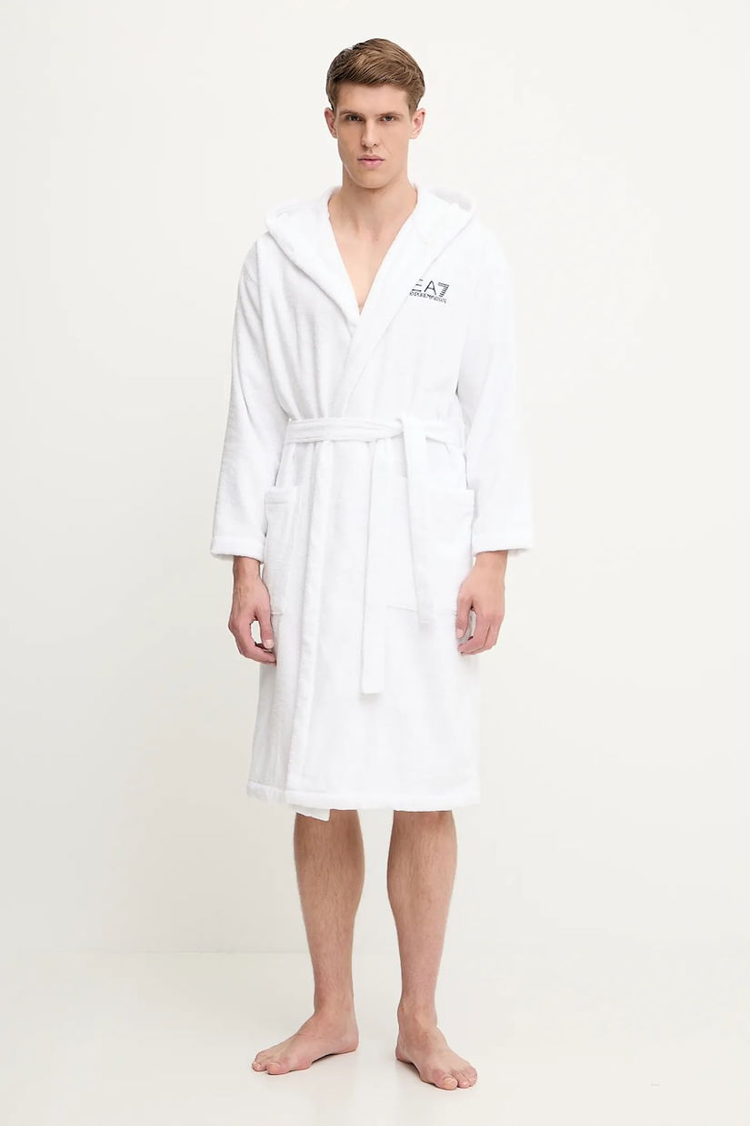 EA7 Emporio Armani halat de baie din bumbac