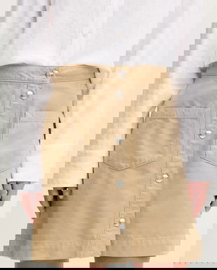 HUGO fustă din bumbac