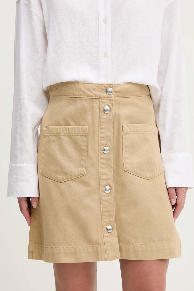 HUGO fustă din bumbac