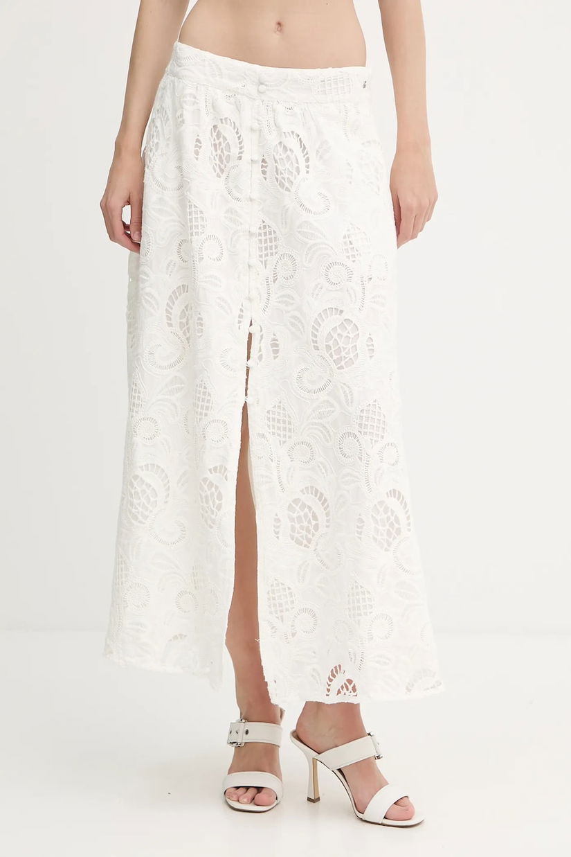 Guess fustă din bumbac DOMITILLE