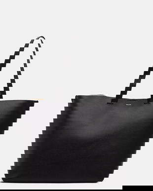 Calvin Klein geantă de piele 17 x 40 x 18 cm