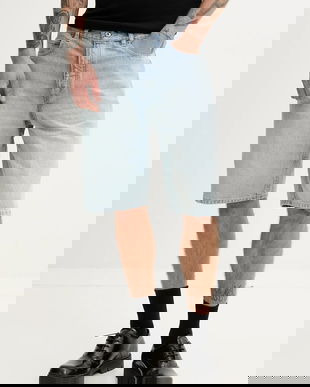 Hugo Blue pantaloni scurți jeans