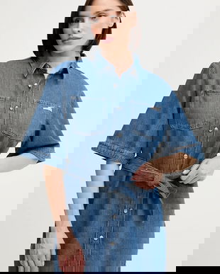 Calvin Klein Jeans rochie din amestec de in