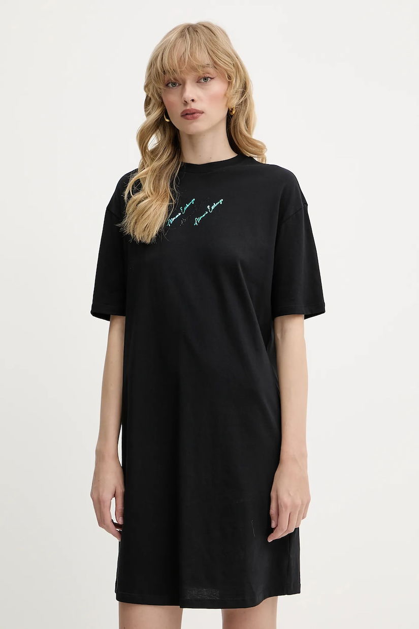 Armani Exchange rochie din bumbac