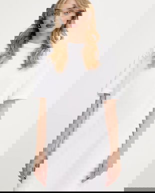 Armani Exchange rochie din bumbac