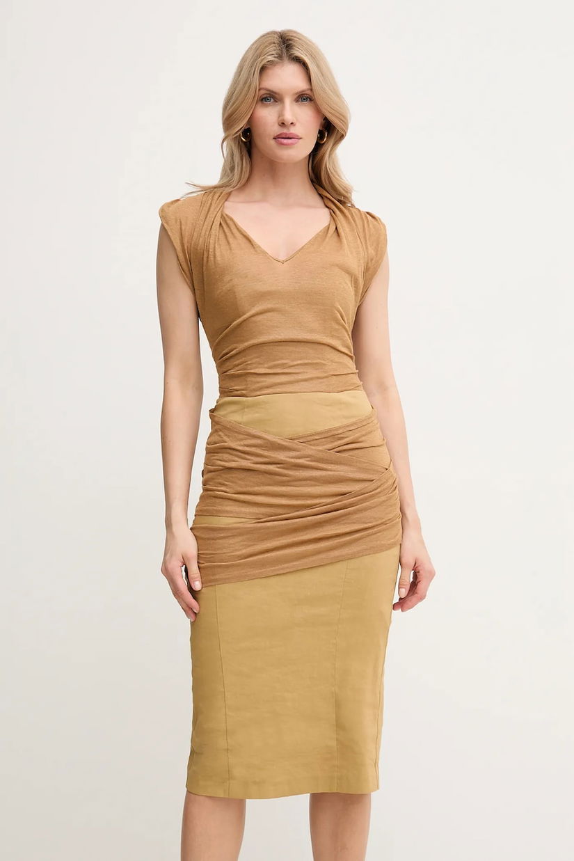 Pinko rochie din in