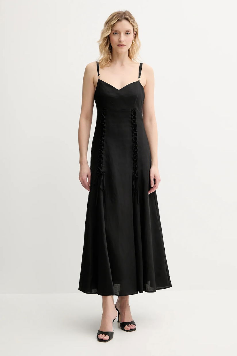 Twinset rochie din amestec de in