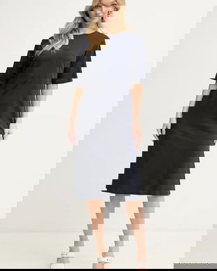 Armani Exchange rochie din bumbac